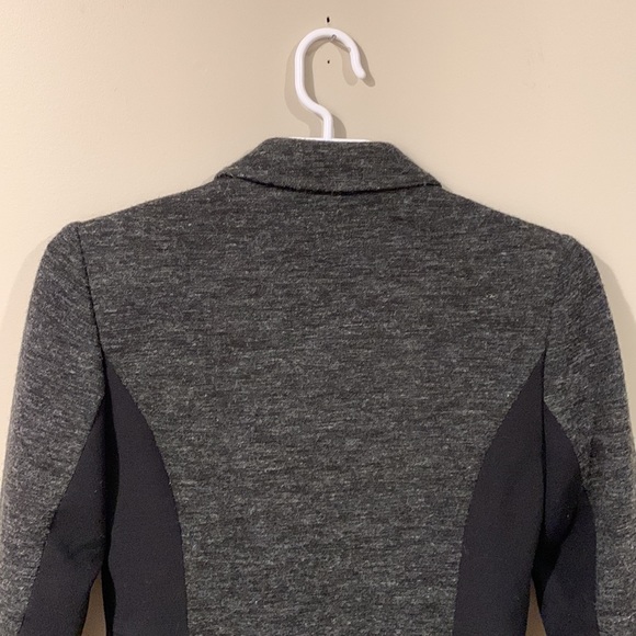 Anthropologie Cartonnier Grey and Black Cotton Blazer - Women’s Size 0 - Picture 5 of 10
